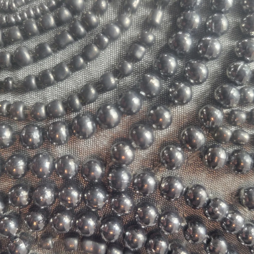 New Rare Donna Karan Metallic Beaded Accent Pillow Hard To Find